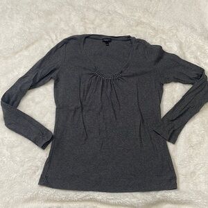 Gray Talbots‎ Long Sleeve with Neck Detail